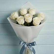 7 Белых роз Эдлесс Лав в Ростове Букет 7 Белых роз Эдлесс Лав в Ростове