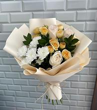 Букет цветов из:  Розы и Хризантемы #REPLACE_PRED# Ростове