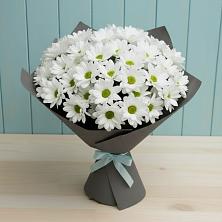 Букет белые хризантемы в Ростове Букет цветов из:  Хризантемы в Ростове