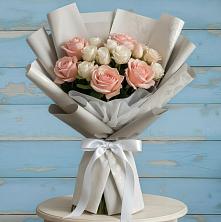 Букет Нежное облако в Ростове Букет цветов из:  Розы в Ростове