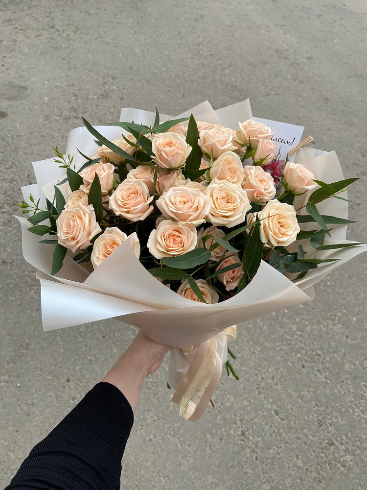 Букет Кремовые розы Латте в Ростове