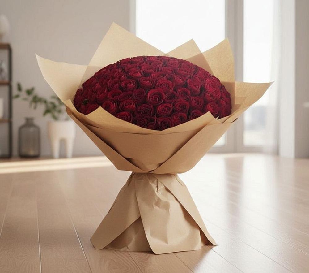 Букет 101 Красная роза в Ростове