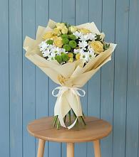 Букет цветов из:  Хризантемы и Розы в Ростове