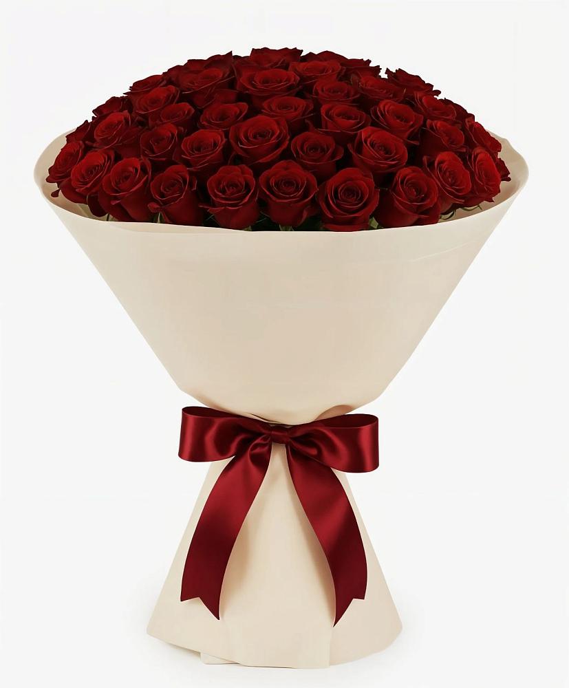101 Бордовая роза Блэк Бакарра в Ростове Букет 101 Бордовая роза Блэк Бакарра в Ростове